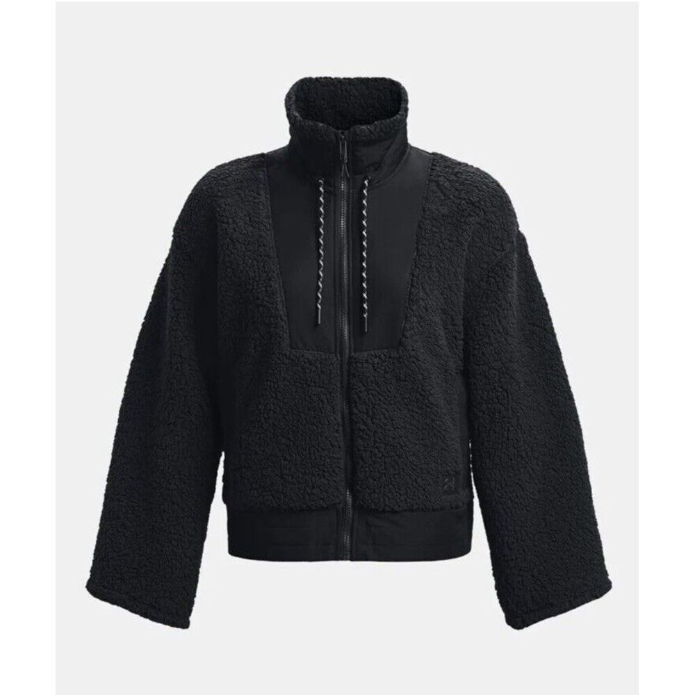 Under Armour Legacy Sherpa Full Zip Black Size Large NWT